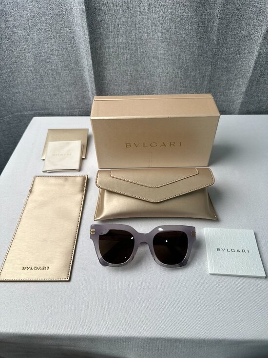 NEW Bvlgari B.zero1 BV40013I Sunglasses Lilac Ombre Brown main image 11